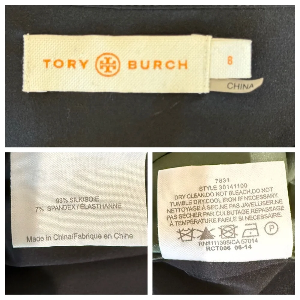 Silk! Tory Burch color blocked blouse